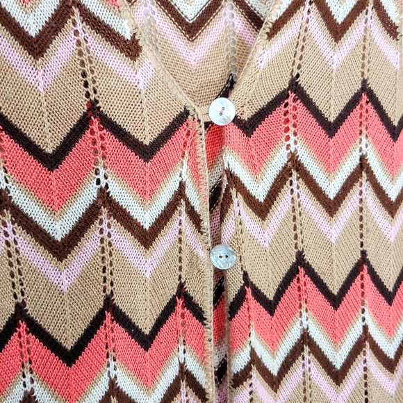 A2 by Armand & Alba Chevron Sleeveless Cardigan - Picture 5 of 6
